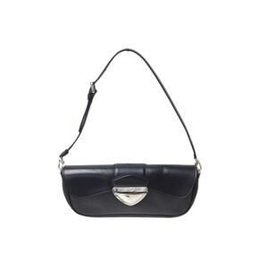 LOUIS VUITTON Pochette Montaigne One Shoulder Hobo bag black Epi leather